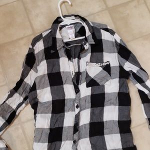 Girls button up Justice top